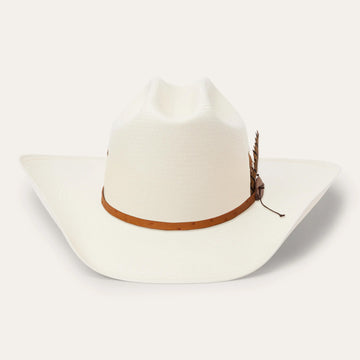 Gender-Free Cattleman Crown Straw Cowboy Hat