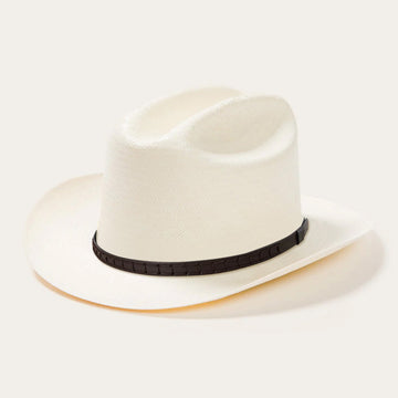 Rustic Short Brim Straw Cowboy Hat