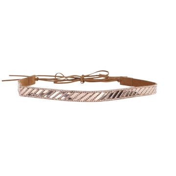 Cowboy Crystal Leather Hat Bands