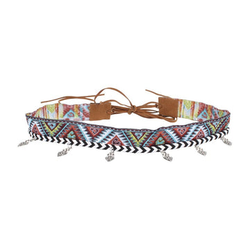 Handwoven Leather Fringe Hat Bands