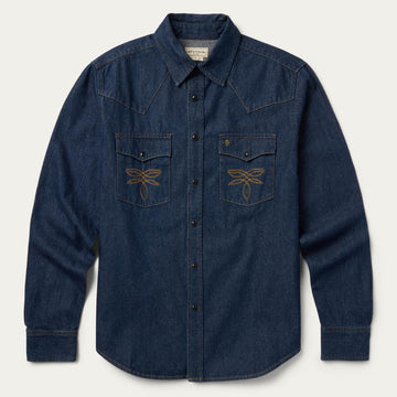 Classic Western Long Sleeve Denim Shirt