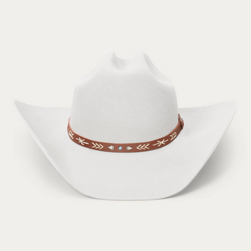 Bronco Felt Cowboy Hat-White