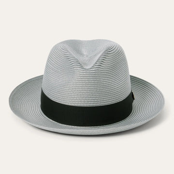 Summer Grey Straw Fedora