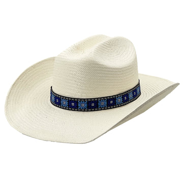 Chic Straw Hat – Clean Silhouette, Fabric Band