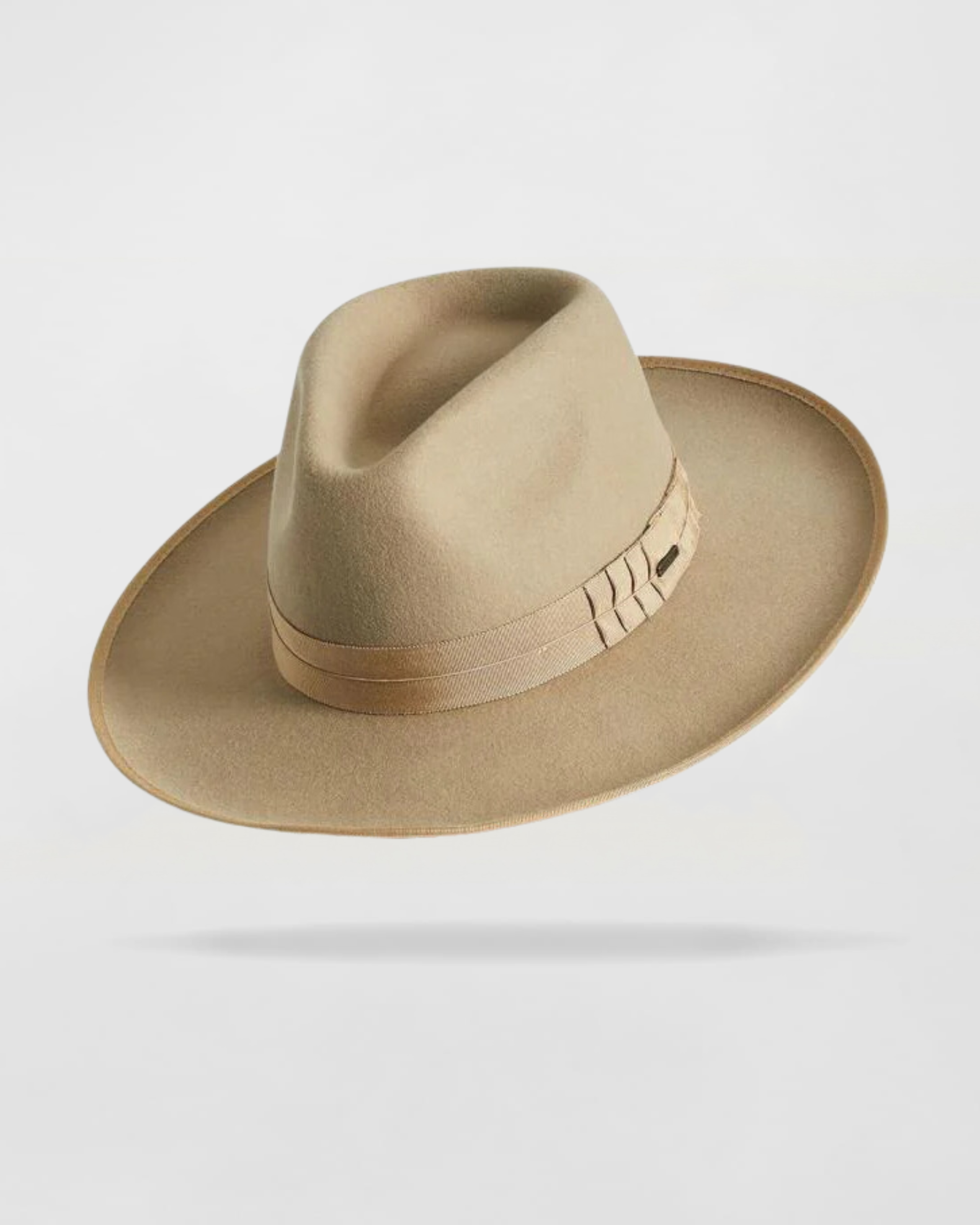 Serenity Style Felt Fedora Hat in Sahara