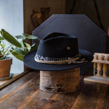Modern Classic Felt Hat with Band Detail