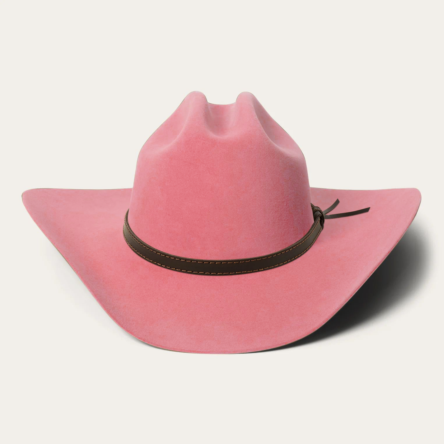 Sundown Felt Cowboy Hat - Dusty Pink