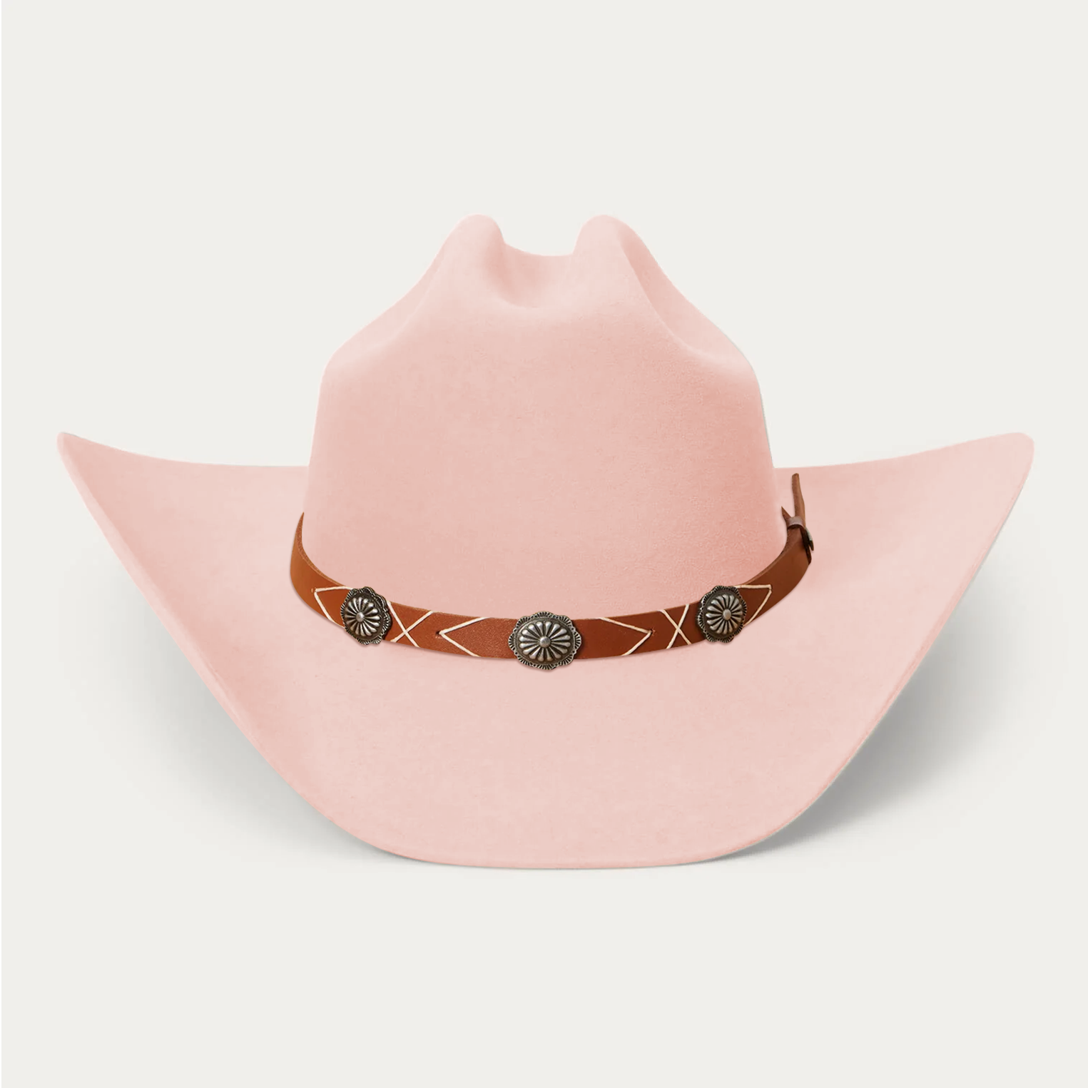 Rustic Felt Cowboy Hat -  Pink