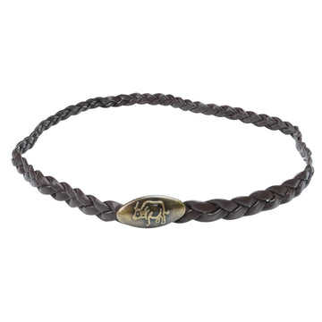 METAL ACCENT BRAIDED HAT BAND