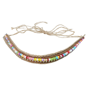 COLORFUL BEADED HAT BAND