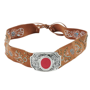 EMBROIDERED METAL HAT BAND
