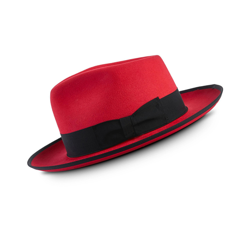 Reverie Radiance Fedora-Red