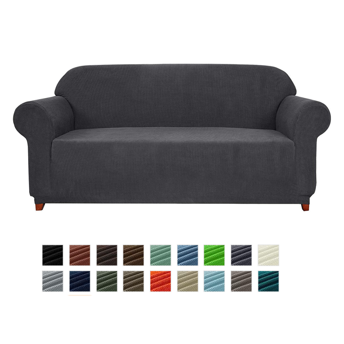 Leroy Plaid Stretch Sofa Slipcover