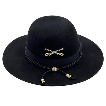 Black Flat-Brim – Custom Metal Accents