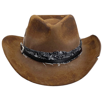 Whiskey Ferry Service Handcrafted Cowboy Hat