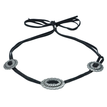 SILVER METAL CHARM HAT BAND