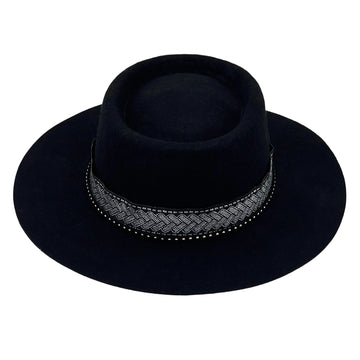 Artisan Black Gambler – Wide Flat Brim
