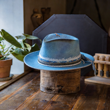 Elegant Felt Hat with Hatband Accent