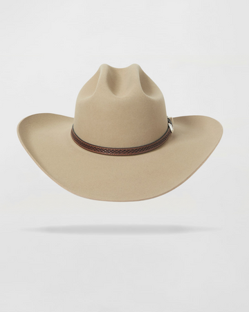 Pioneer Pathway Line Felt Cowboy Hat in Tan