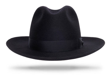 Pure Black Felt Fedora