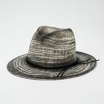 Woven Patterned Fedora with Soft Top Pinch Crown
