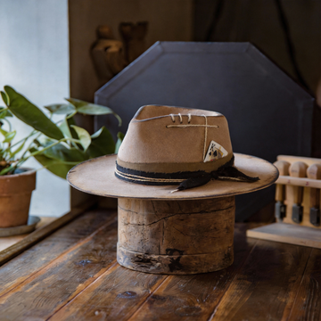 Rustic Outdoor Fedora Hat with Classic Brim