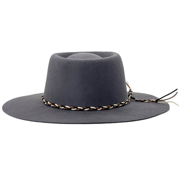 Felt Gambler – Braided Cord Band Accent