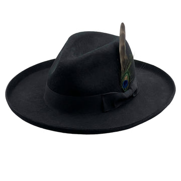 Artisan Black Felt Western Hat