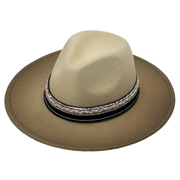 Gradient Felt Hat – Custom Fabric Trim