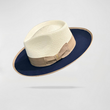 Effortless Class Two Stone Straw Felt Fedora Hat