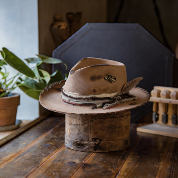 Vintage Style Fur Felt Hat with Cloth Sweatband