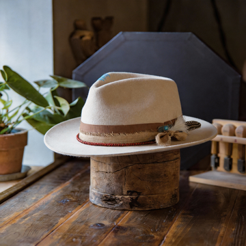 Outdoor Ready Felt Hat with Decorative Band