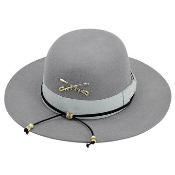 Modern Gray Hat – Minimalist Metal Trim