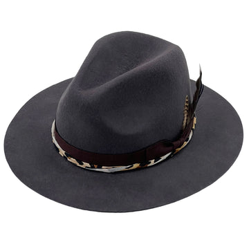 Modern Fedora – Leopard Trim & Feather Touch