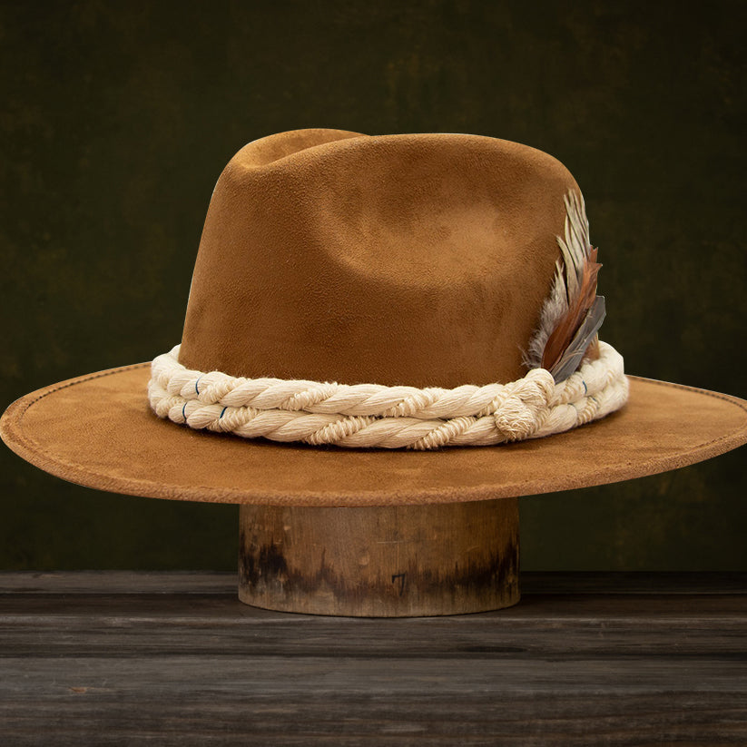 Country Whisper Felt Fedora In Camel