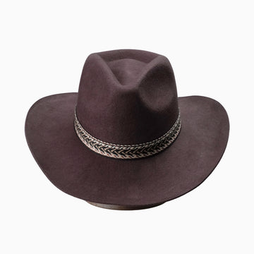Brown Cowboy – Woven Band Detail