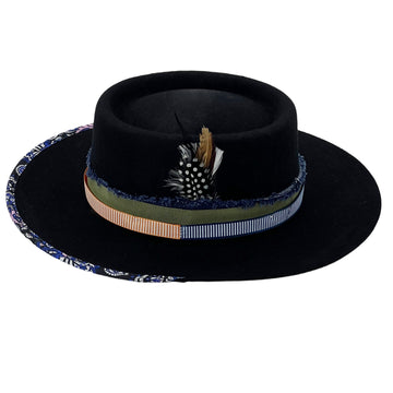 Premium Felt Hat – Bold Trim, Minimal Base