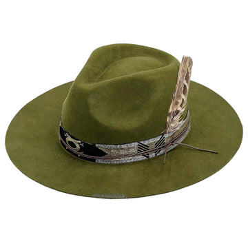 Olive Fedora – Print & Feather