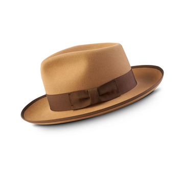 Reverie Radiance Fedora-Camel