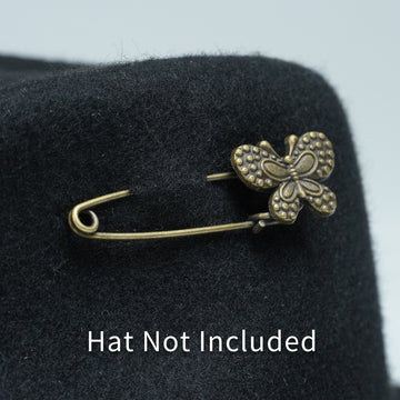 VINTAGE COPPER BUTTERFLY HAT PIN