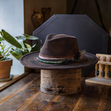 Everyday Vintage Style Brown Felt Hat