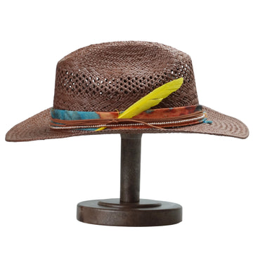 Classic Cattleman Crown - Chocolate with Thin Cord Detail