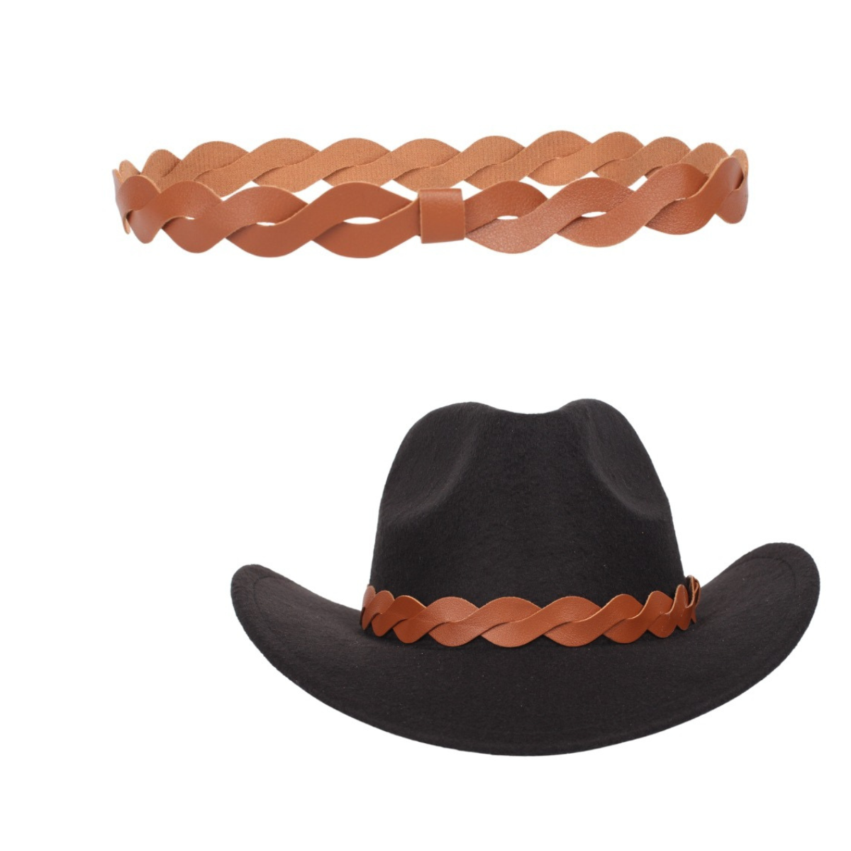 Classic Style Leather Hat band