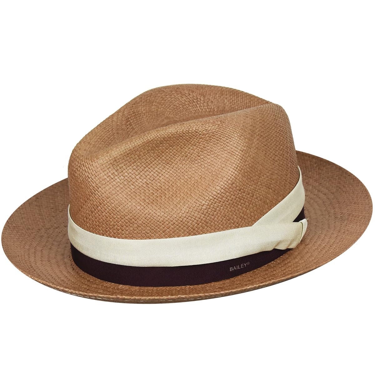 Breathable Classic Cuban Panama Fedora-Brown