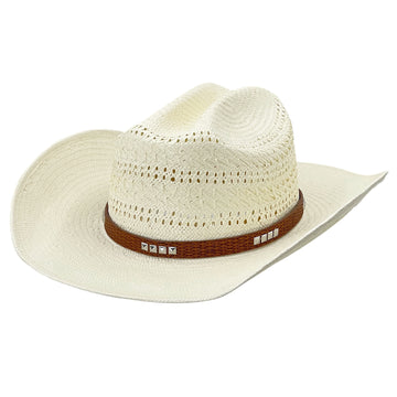 Beige Straw Hat – Openwork Crown