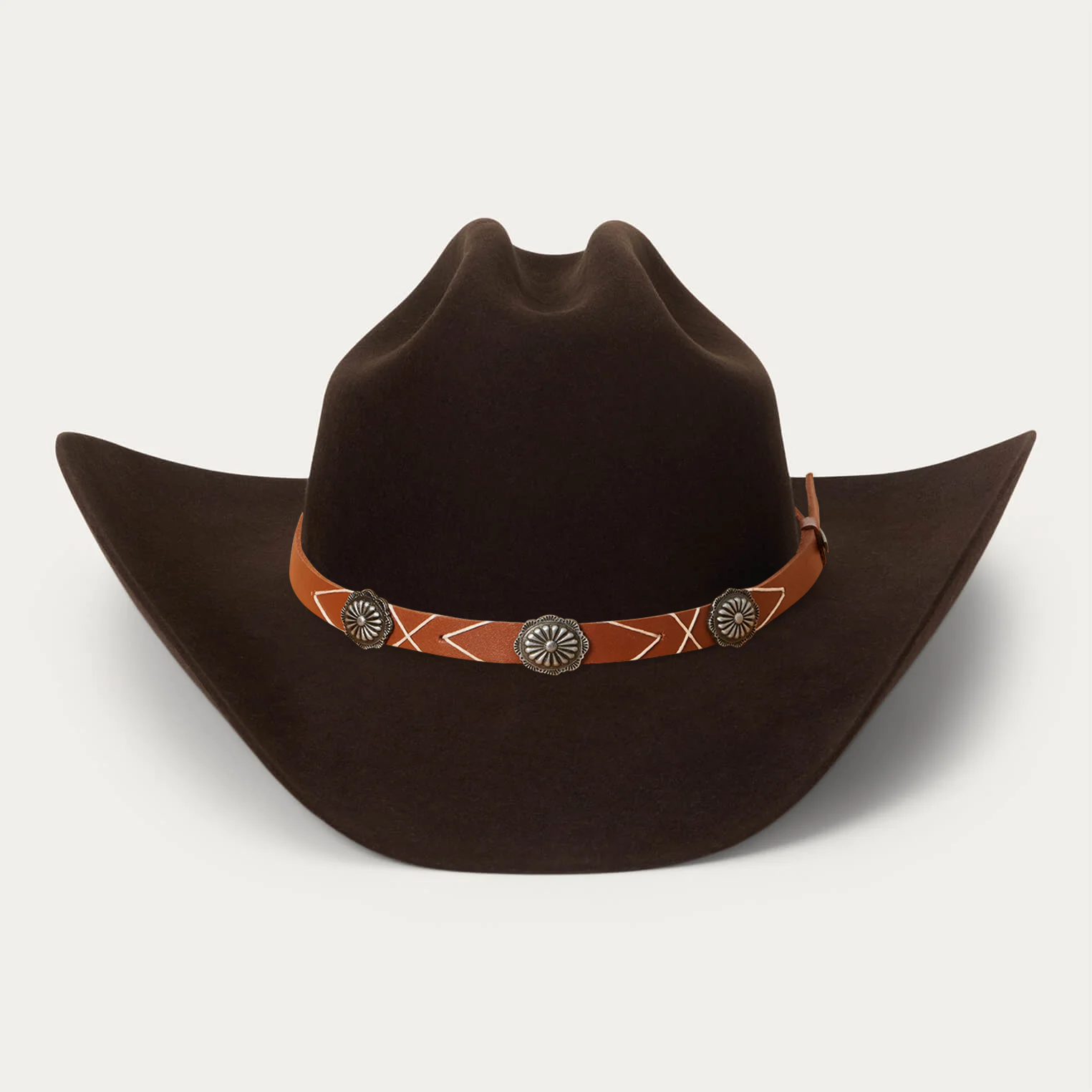 Rustic Felt Cowboy Hat -  Chocolate