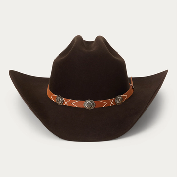 Rustic Felt Cowboy Hat -  Chocolate