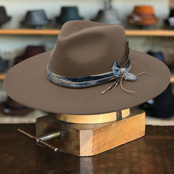 Woolen Whisper Fedora in Tan