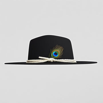 Classic Men's Felt Fedora Hat-Taupe
