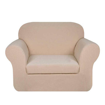 Diane Knit Jacquard Spandex Stretch Armchair Cover